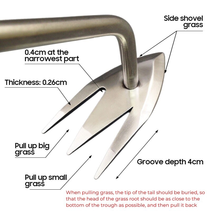 V-Weeder | Easy & Effortless Stainless Steel Weed Removal Tool