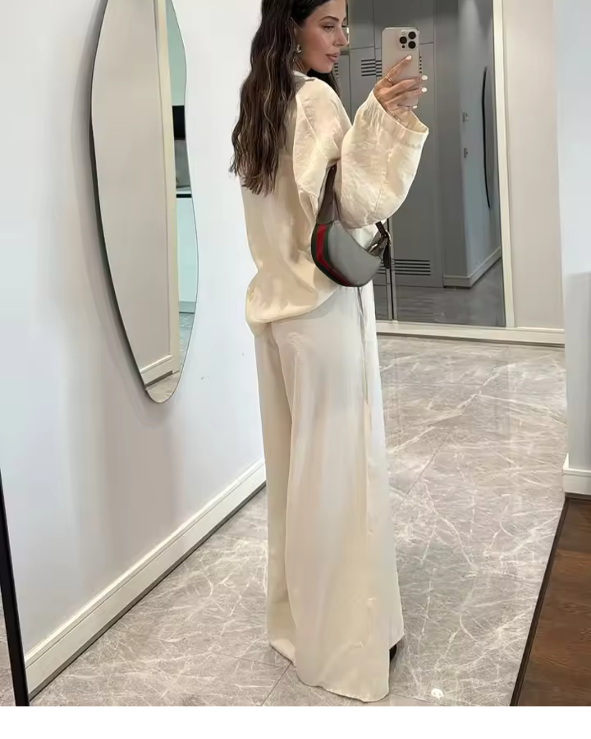 Wide Leg Linen Trousers with Elasticated Waist