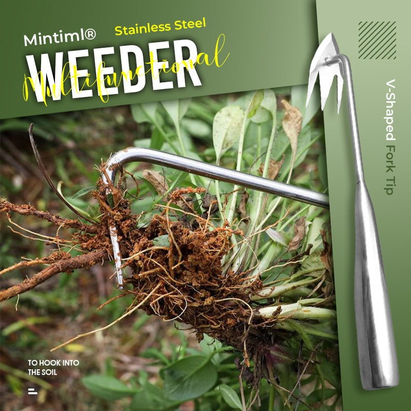 V-Weeder | Easy & Effortless Stainless Steel Weed Removal Tool